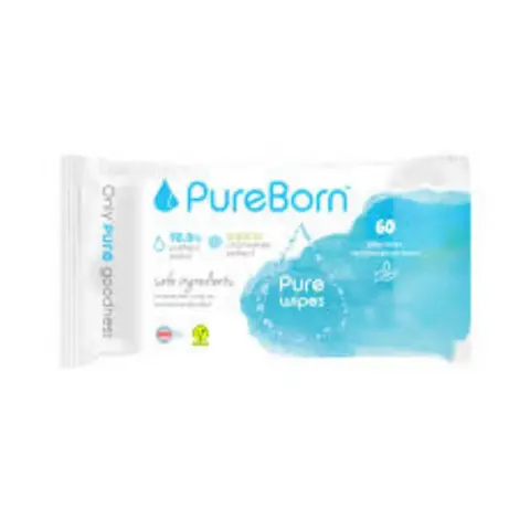 Pureborn Wipes 60s thumbnail 1
