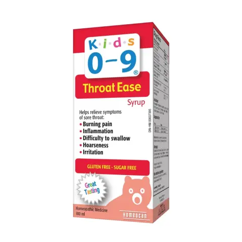 Kids 0-9 Throat Ease Syrup 100mL