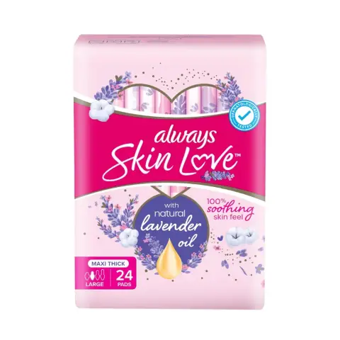 Always Skin Love Maxi Thick Sanitray Pads 24s thumbnail 1
