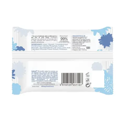 Femfresh Intimate Sensitive Wipes 25 PC thumbnail 3