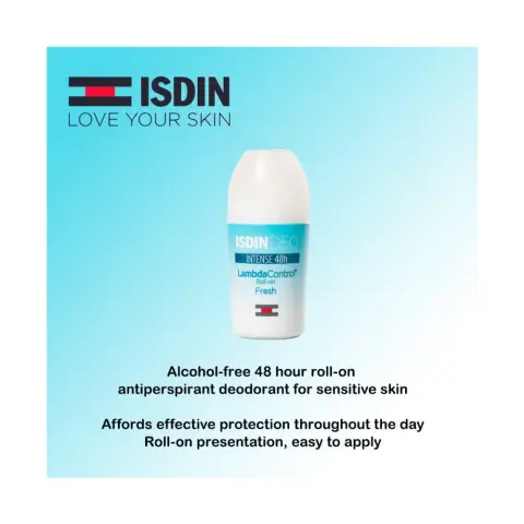 Isdin Deo Lambda Control Intense 48 Hour Fresh Roll On 50mL thumbnail 3