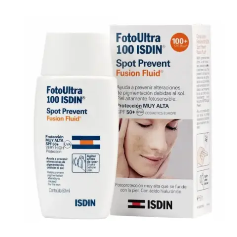 Isdin FotoUltra 100 Spot Prevent SPF 50+ Fusion Fluid Sunscreen 50mL thumbnail 1