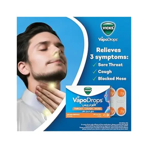 Vicks VapoDrops Orange Lozenges 16s thumbnail 2