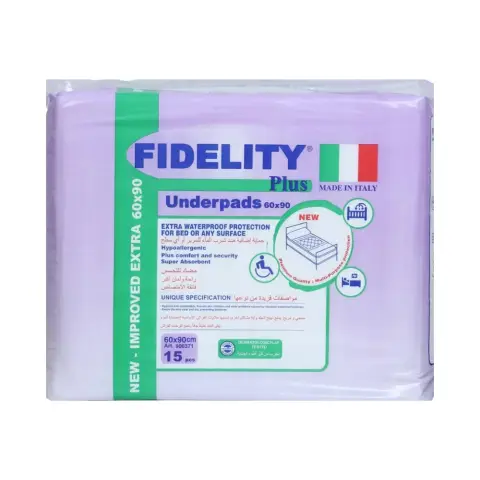 Fidelity Plus Underpads 60 X 90CM 15 PC thumbnail 1