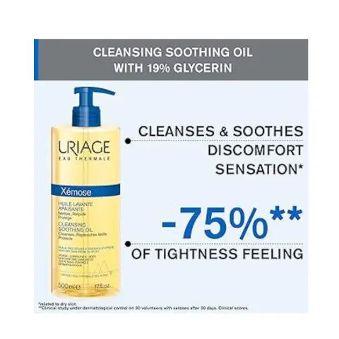 Uriage Xemose Cleansing Soothing Oil 500Ml thumbnail 3