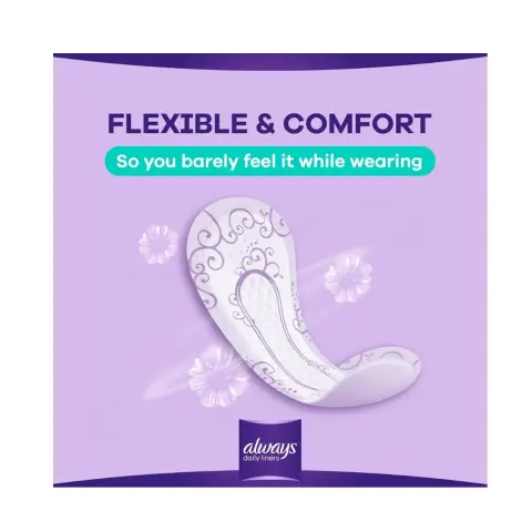 Always Comfort Normal Protect Unscented Panty Liners 20s thumbnail 2