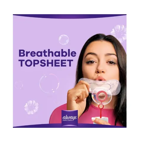 Always Comfort Normal Protect Unscented Panty Liners 20s thumbnail 3