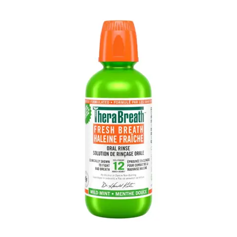 Thera Breath Fresh Breath Mild Mint Mouthwash 473Ml