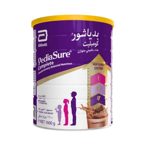 Pediasure Peptigro System Complete Nutrition Milk Powder Chocolate 1 To 10 Years 1600g thumbnail 1