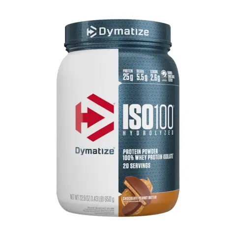 Dymatize Iso 100 Chocolate Peanut Butter Protein Powder 1.43Lb thumbnail 1