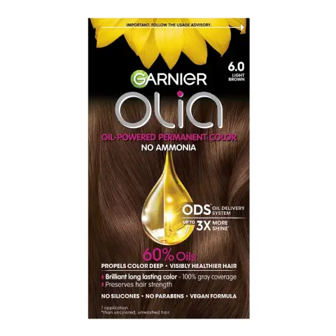 Garnier Olia 6.0 Light Brown Hair Color thumbnail 1