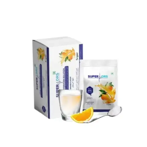 Super ORS Orange Flavour Oral Rehydration Salts Sachets 21g 25s thumbnail 2