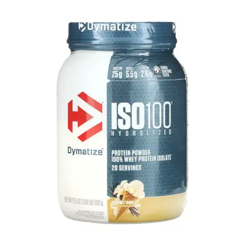 Dymatize Iso 100 Gourment Vanilla Protein Powder 1.3Lb thumbnail 1