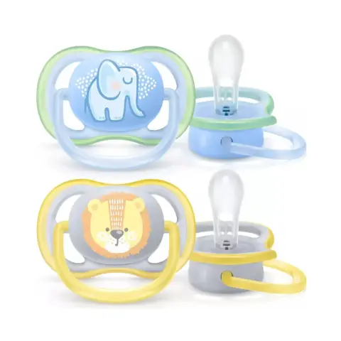 Philips Avent Ultra Air Soother 0-6 Animals Scf080/11 thumbnail 2