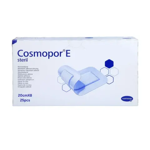 Hartmann Cosmopor E Sterile Adhseive Wound Dressings 20X8Cm 25S thumbnail 1