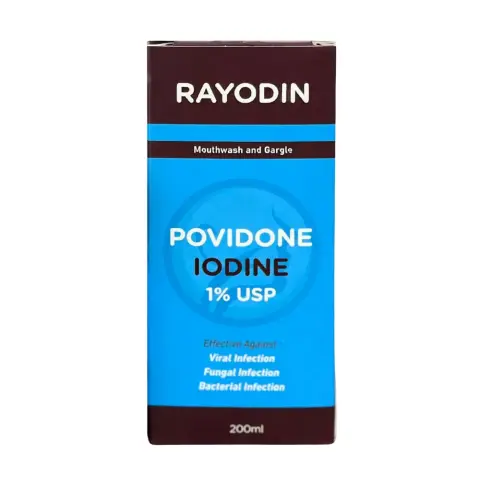 Rayodin 1% Mouthwash 200ml thumbnail 1