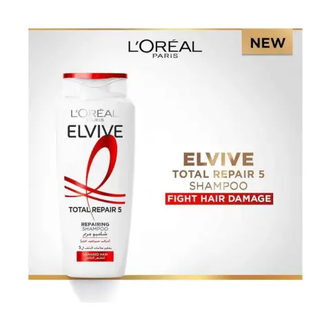 L'Oreal Elvive Total Repair 5 Shampoo 400mL thumbnail 2