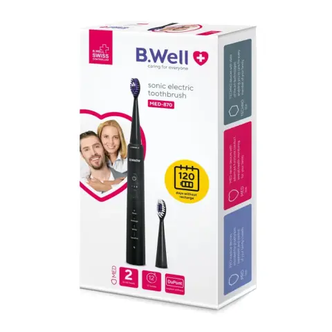 B.Well Med870 Black Electric Sonic Tooth Brush thumbnail 1
