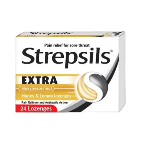 Strepsils Honey & Lemon Extra Strong Lozenges 24s thumbnail 1