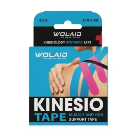 Wolaid Kinesiology Tap 5Cm×5M Blue thumbnail 1