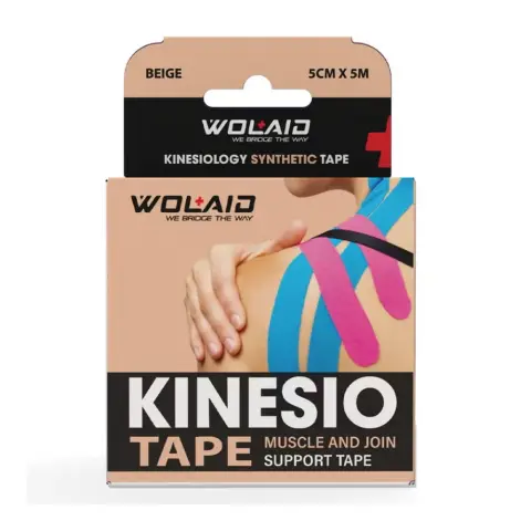 Wolaid Kinesiology Tap 5Cm—5M Beige thumbnail 1