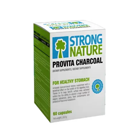 Strong Nature Provita Charcoal Capsules 60s thumbnail 1