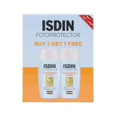 Isdin Fotoprotector Fusion Water Magic Spf50 Sunscreen Offer Pack thumbnail 2