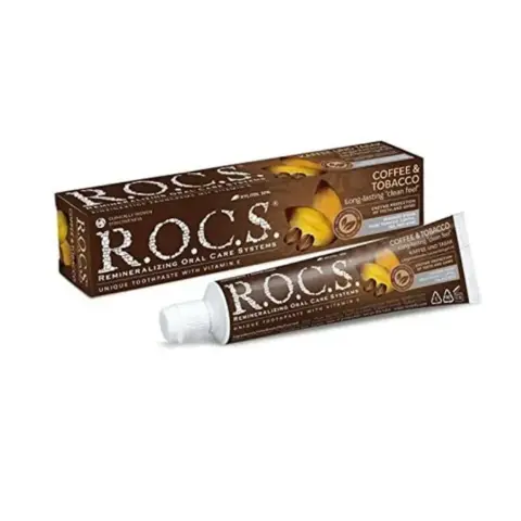 ROCS Adult Coffee & Tobacco Toothpaste 60mL thumbnail 1