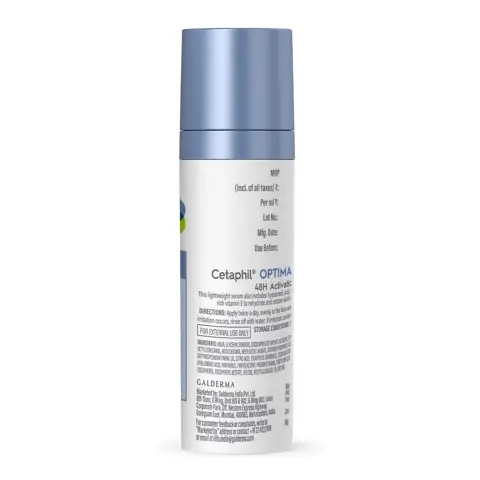 Cetaphil Optimal Hydration 48H Hyaluronic Acid Plumping Face Serum 30ml thumbnail 2