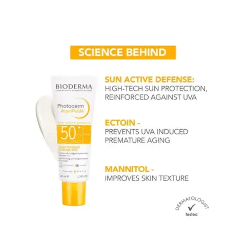 Bioderma Photoderm Aquafluid Invisible Spf50 Sunscreen 40Ml thumbnail 2