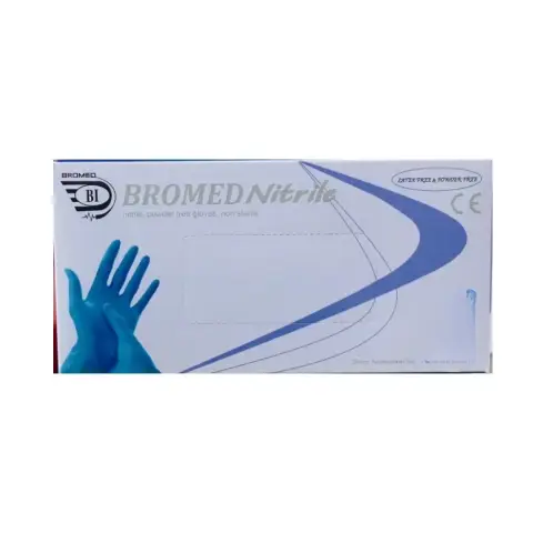 Bromed Gloves Nitrile Medium Size 100S  thumbnail 1