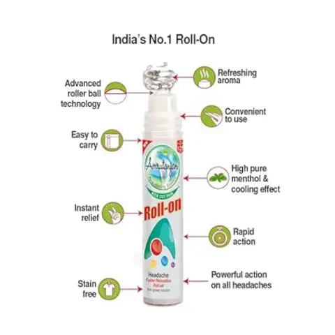 Amrutanjan Faster Relaxation Roll On 10mL thumbnail 2