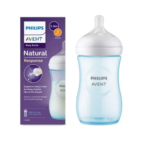 Philips Avent Natural Response Blue Scy903/21 260Ml thumbnail 1