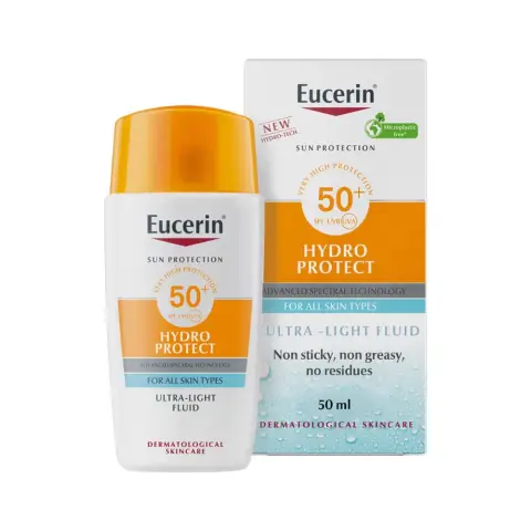 Eucerin Hydro Protect Ultra Light Fluid Sunscreen SPF 50 50mL thumbnail 1