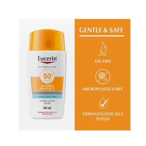 Eucerin Hydro Protect Ultra Light Fluid Sunscreen SPF 50 50mL thumbnail 3