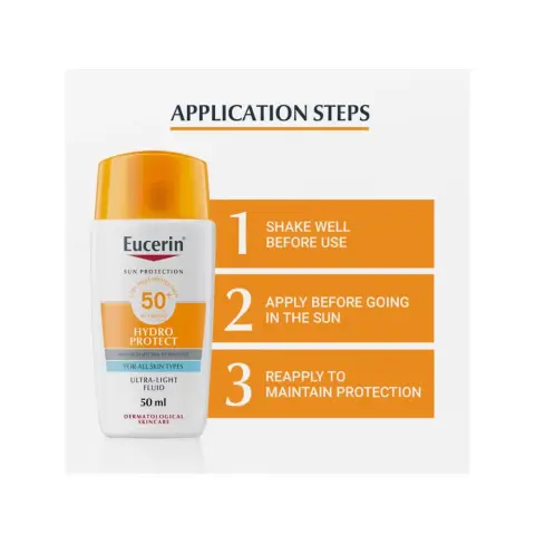 Eucerin Hydro Protect Ultra Light Fluid Sunscreen SPF 50 50mL thumbnail 4