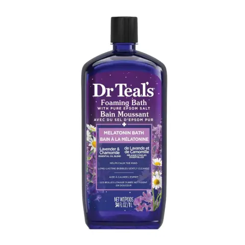 Dr Teals Foaming Bath Melatonin Lavender & Chamomile Oil Blend 1000mL thumbnail 1