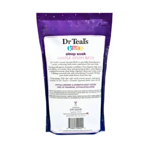 Dr Teals Kids Gentle Epsom Bath Melatotin & Essential Oils 909G thumbnail 2