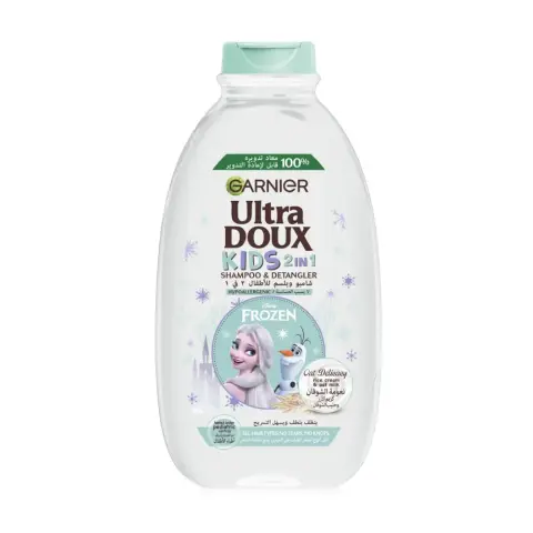 Garnier Ultra Doux Kids 2 In 1 Frozen Shampoo & Detangler  400Ml thumbnail 2