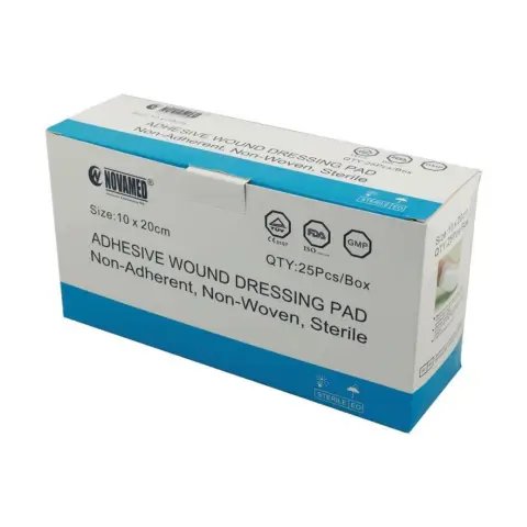 Novamed Adhesive Wound Dressing Pad 10x20cm 25s thumbnail 1
