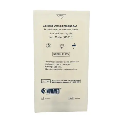 Novamed Adhesive Wound Dressing Pad 10x20cm 25s thumbnail 2