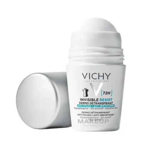 Vichy Invisible Resist 72H Roll-On Grey White 50mL thumbnail 2