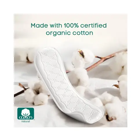 Carefree Organic Cotton Pantyliner Long 24 PC thumbnail 2