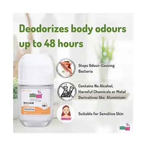 Sebamed Sensitive 48H Roll-On Balsam Deo Sensitive 50Ml thumbnail 2