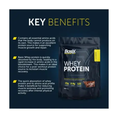 Basix - Muscle Whey Protein - Chocolate Chunk - 1 Lb thumbnail 2
