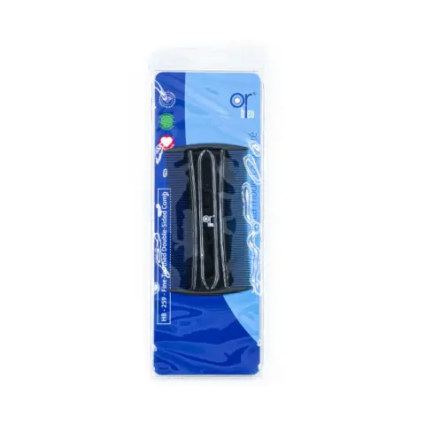 Or Bleu HB259 Fine Toothed Double Side Comb thumbnail 1