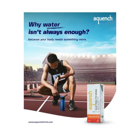 Aquench Electrolyte Drink Orange Flavour 200mL thumbnail 2