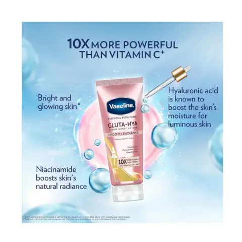 Vaseline Gluta Hya Smooth Glow Lotion 200mL thumbnail 2
