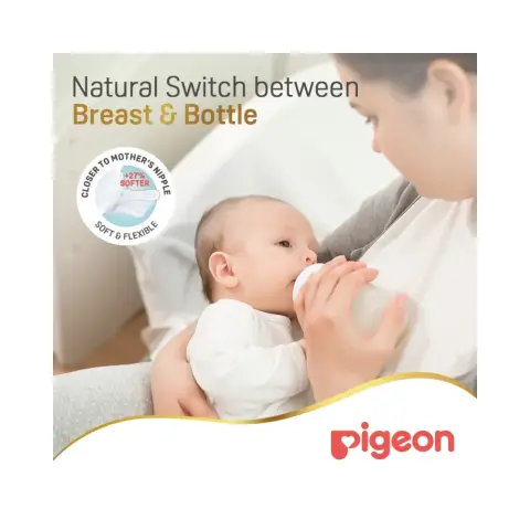 Pigeon Soft Touch Wide Neck Nipple Small 2 Pcs thumbnail 3