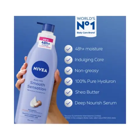 Nivea Body Lotion For Smooth Sensation Dry Skin 400mL thumbnail 2